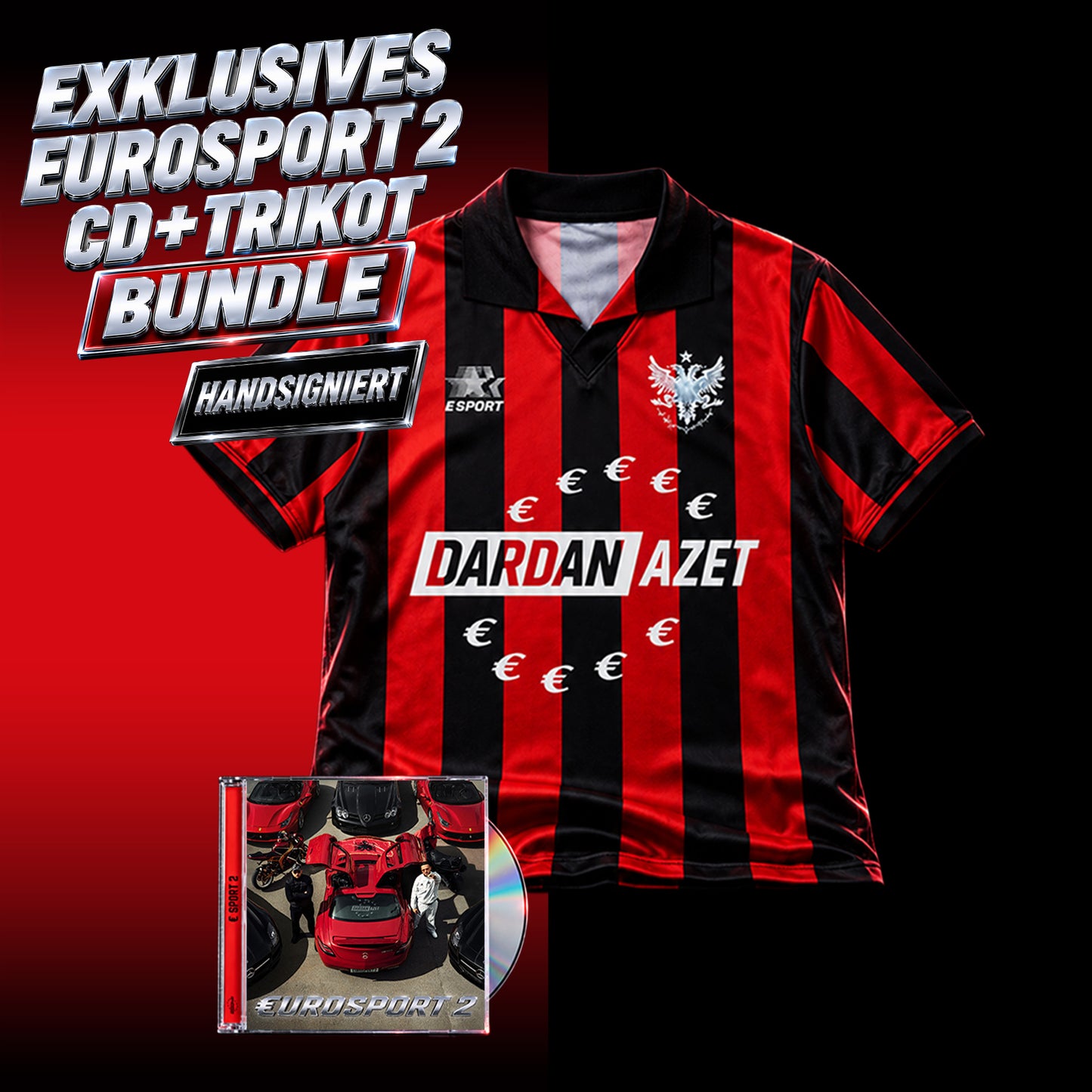 Dardan & Azet | EUROSPORT 2 | Limited Trikot + CD Bundle
